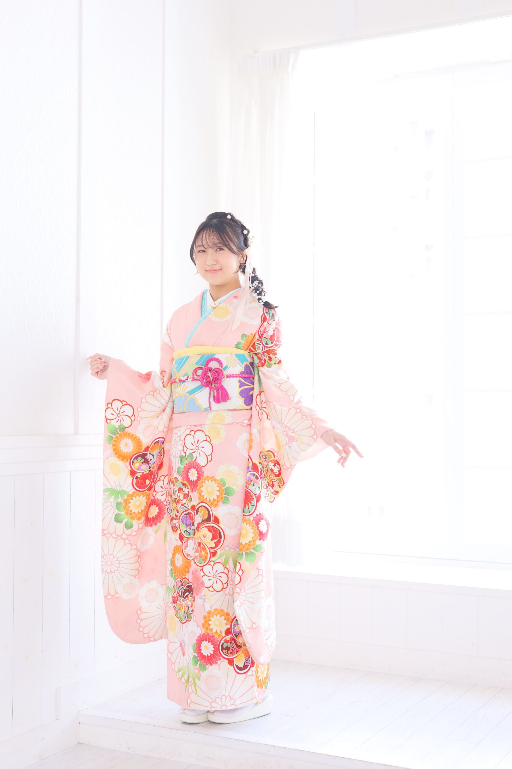 フェスティーボ成人式ピンク振袖