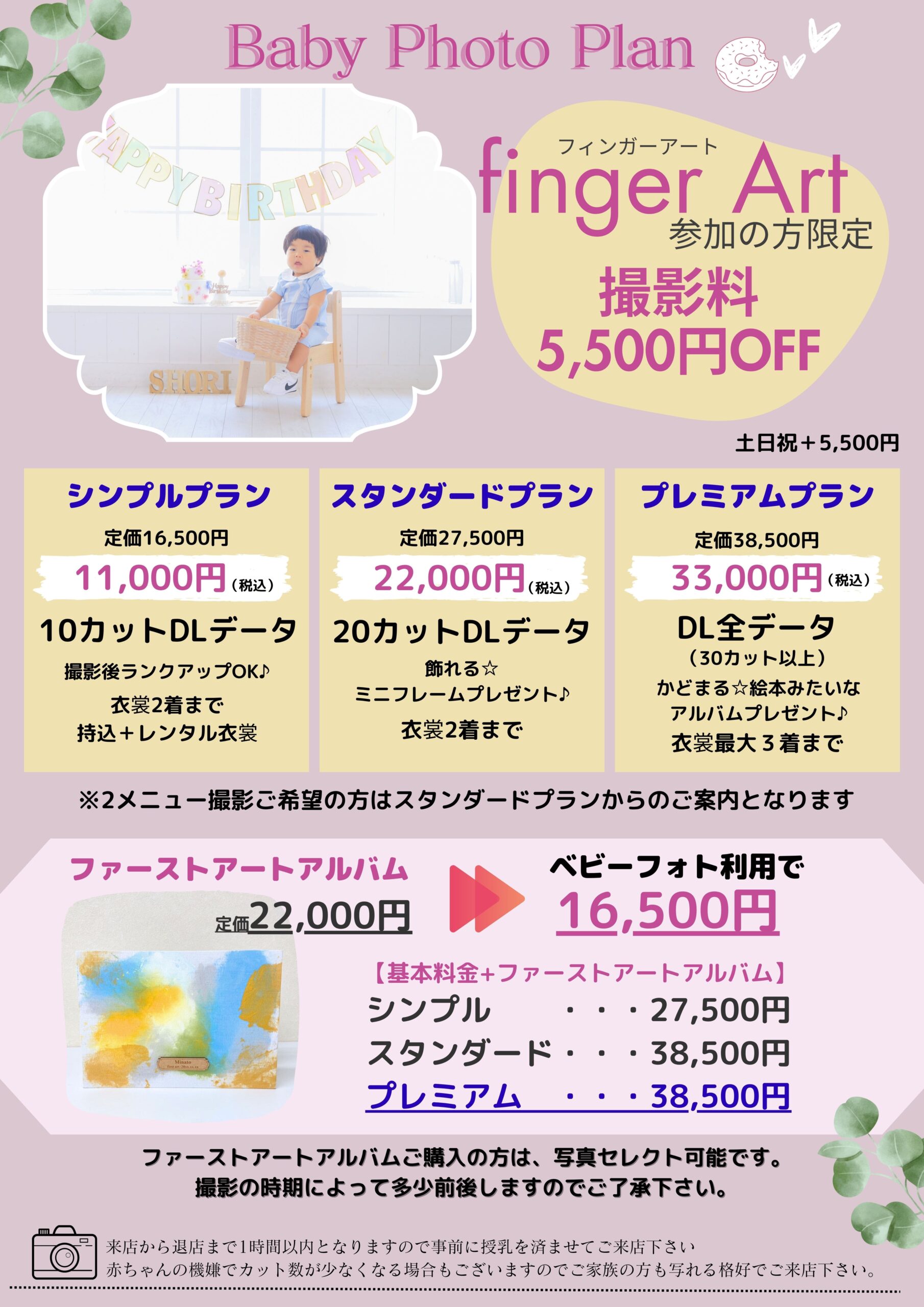 フィンガーアートプラン