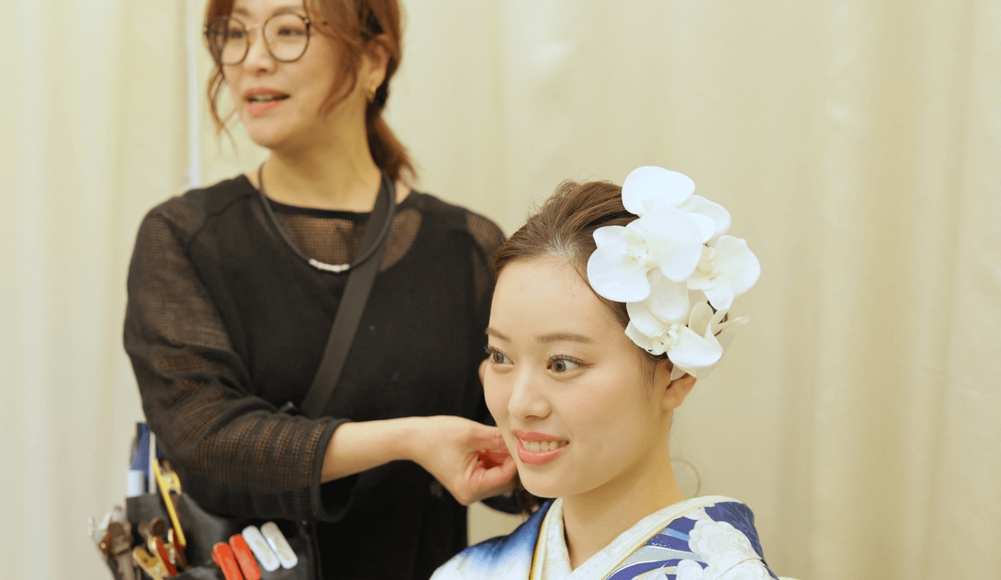 前撮り時着付ヘアメイク
